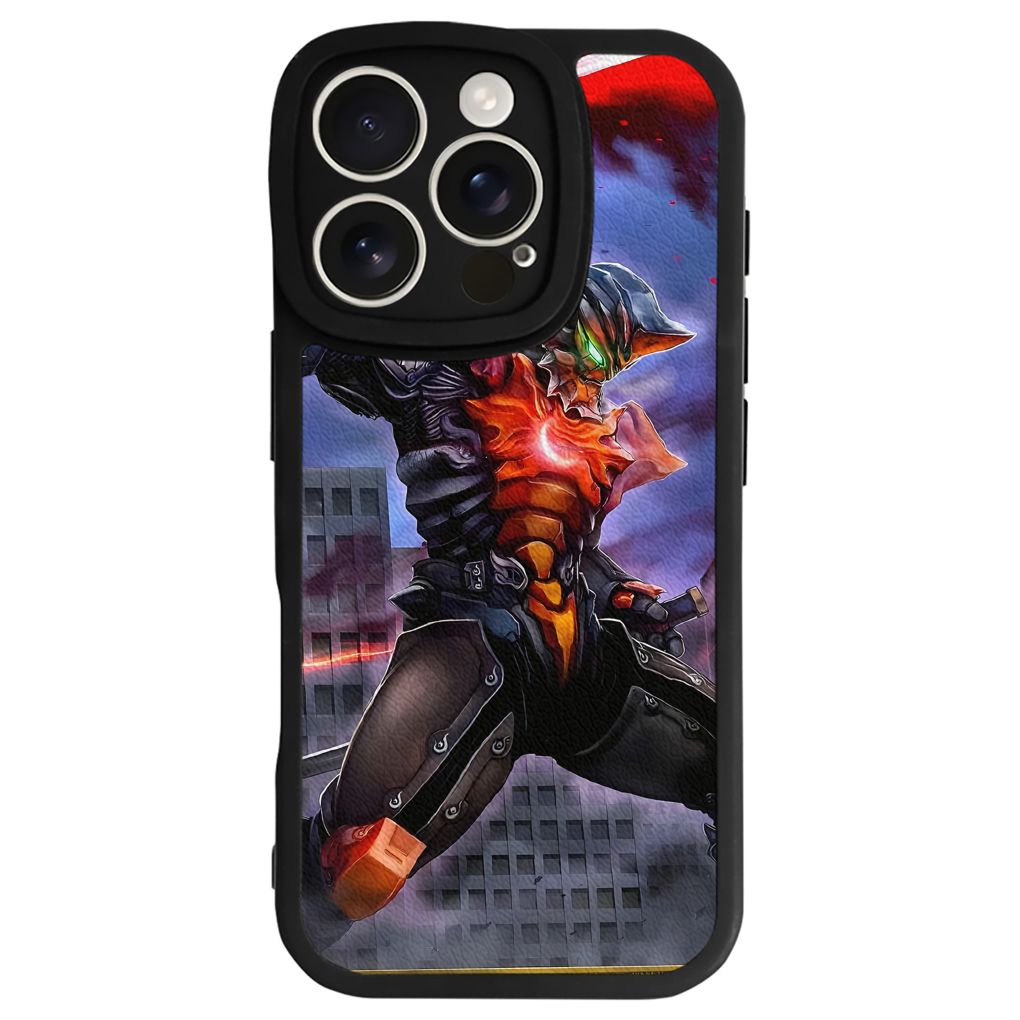 （画像用） ウルトラマン Ultraman 【iPhone 16シリーズ対応】シリコンスマホケース（レザー調） 材質：シリコン
